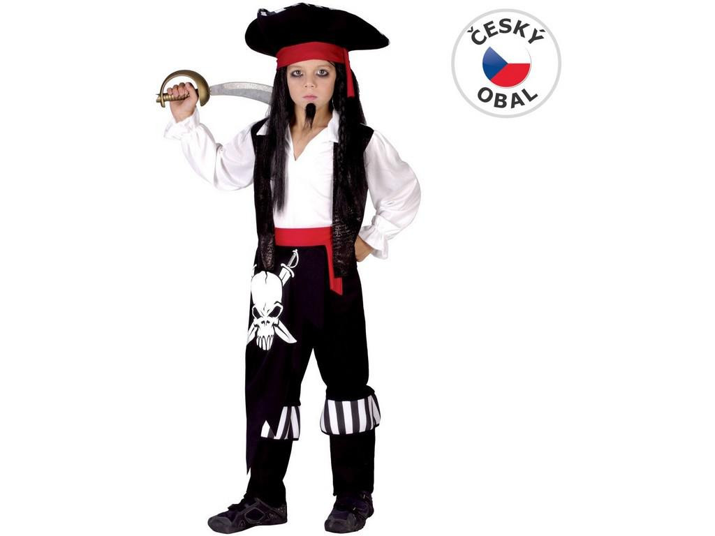 MADE Kostým na karneval - Pirát, 120-130 cm