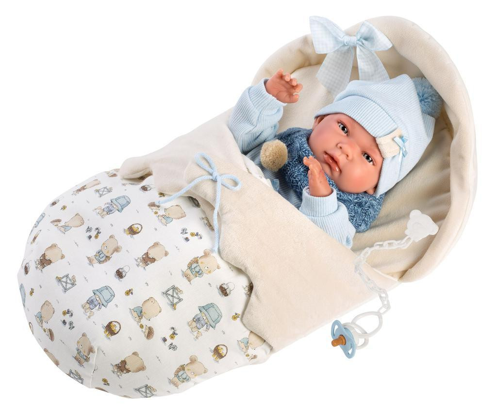 Llorens New Born chlapeček 73885 - realistická panenka miminko - 40 cm