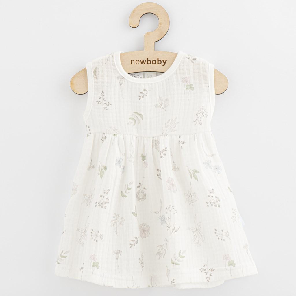 NEW BABY Kojenecké mušelínové šaty New Baby Zoe