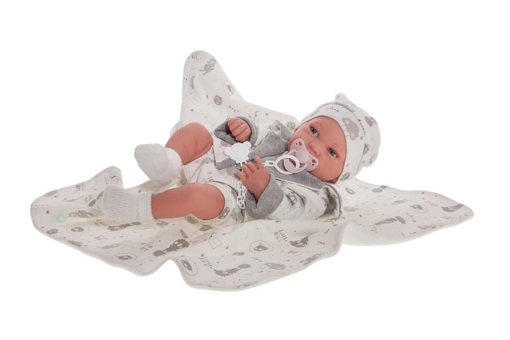 Antonio Juan Pipo 50083 - realistická panenka miminko s celovinylovým tělem - 42 cm