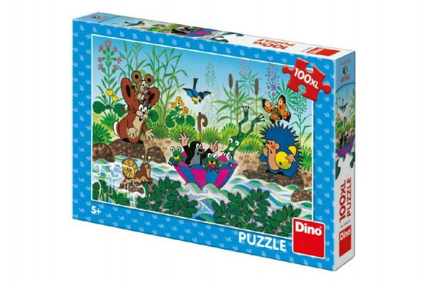 Dino Puzzle Krtek Krtečkova plavba 100 dílků XL