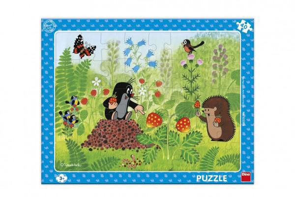 Dino Puzzle deskové Krtek a jahody 29x37 cm 40 dílků
