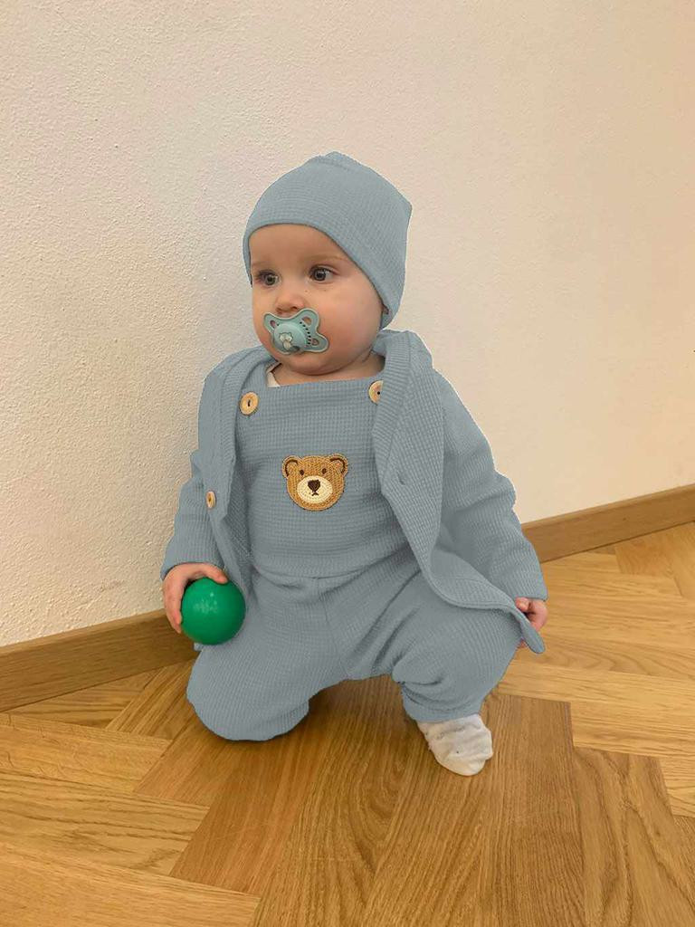 NEW BABY Kojenecké lacláčky New Baby Luxury clothing Oliver šedé