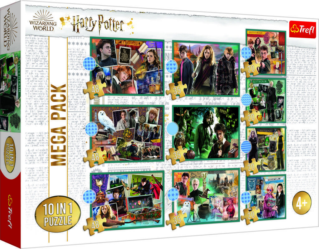 Trefl Puzzle Harry Potter - Ve světě Harryho Pottera 10v1