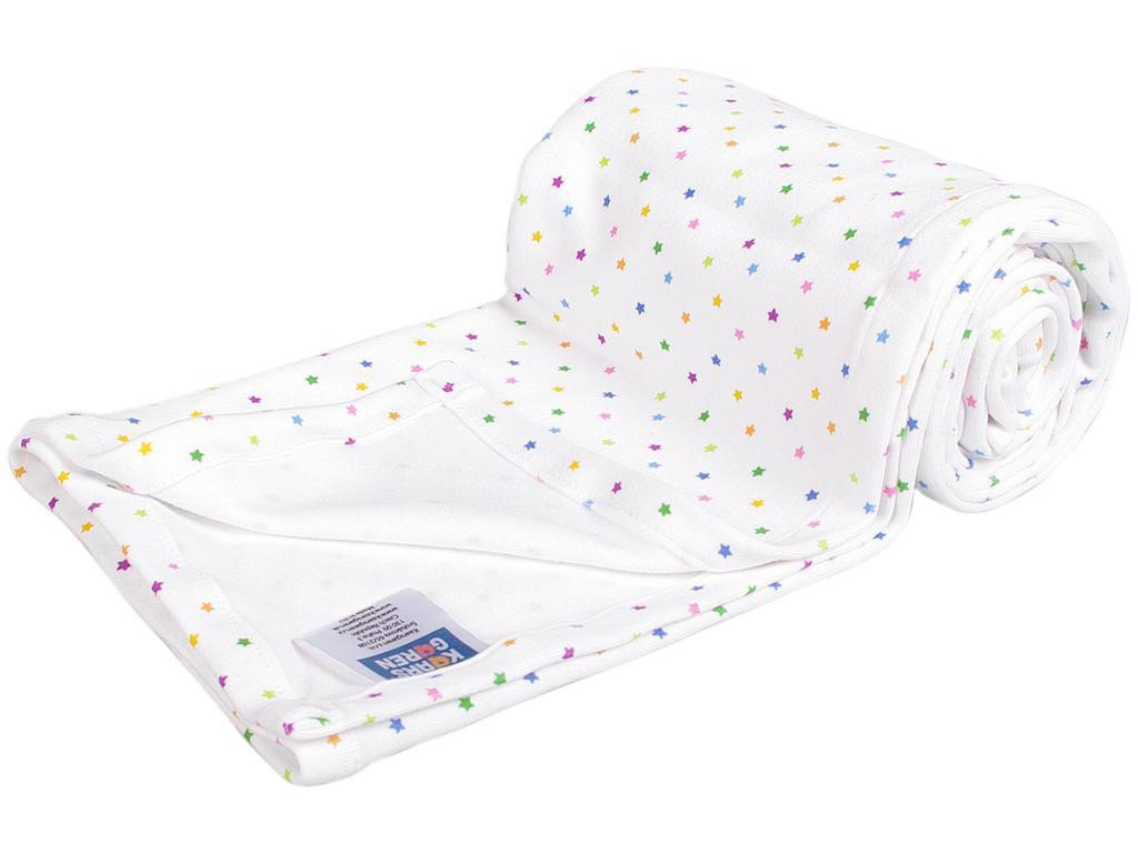 Kaarsgaren Lehká letní deka 100 x150 cm bílá s hvězdičkami