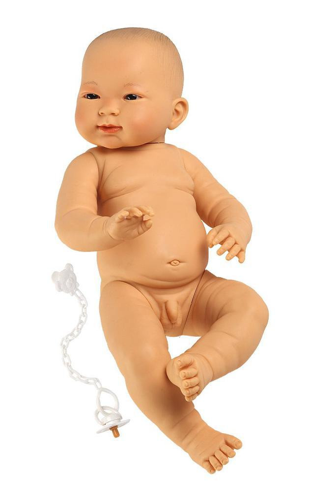 Llorens New Born chlapeček 45005 - realistická panenka miminko 45 cm