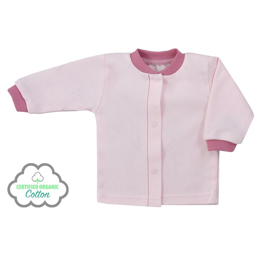 KOALA Kojenecký kabátek z organické bavlny Lesní Přítel růžový