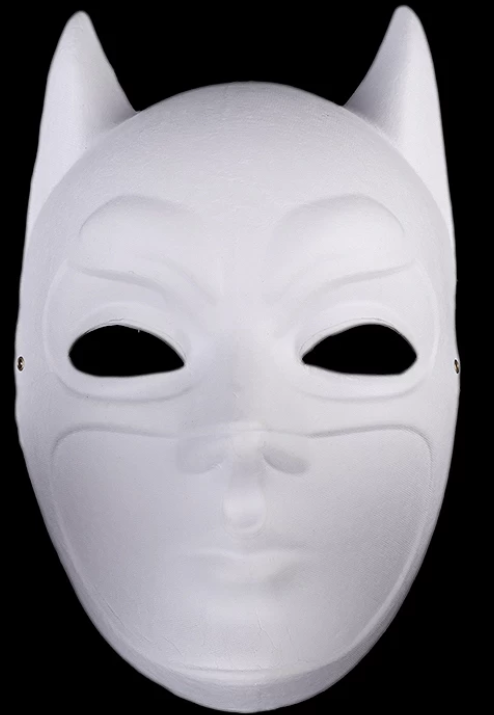 Karnevalová maska - škraboška k domalování Batman