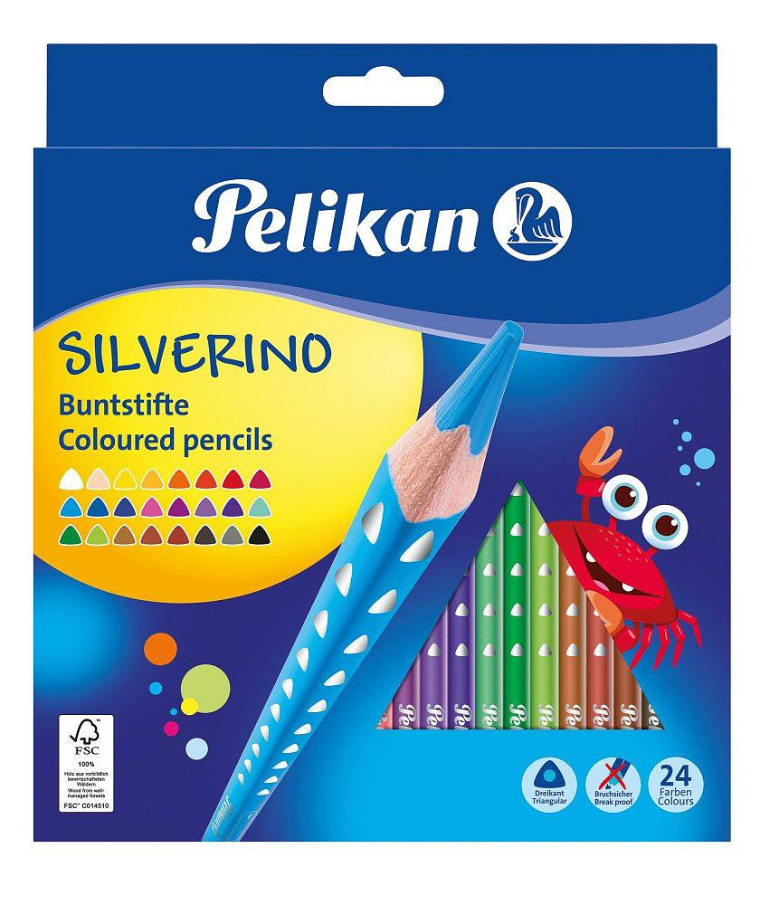 Pelikan - Pastelky Silverino tenké 24 ks
