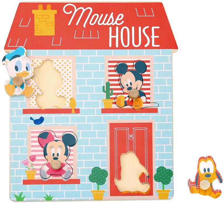 Derrson Disney Dřevěné puzzle Domeček pro nejmenší