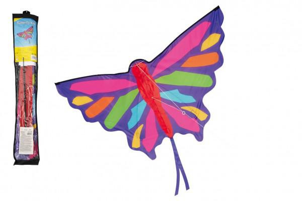 Teddies Drak létající nylon motýl 130x74 cm