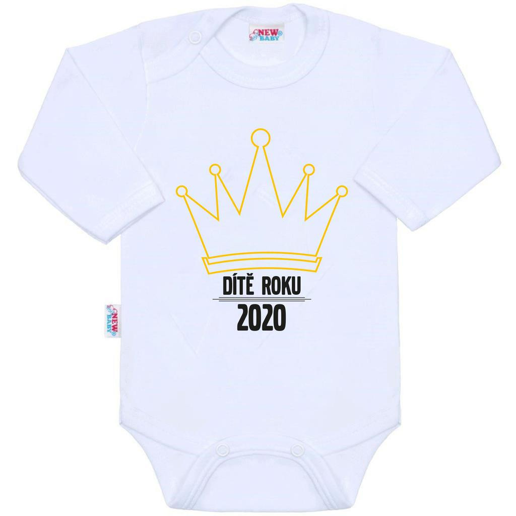 NEW BABY Body s potiskem New Baby Dítě roku 2020