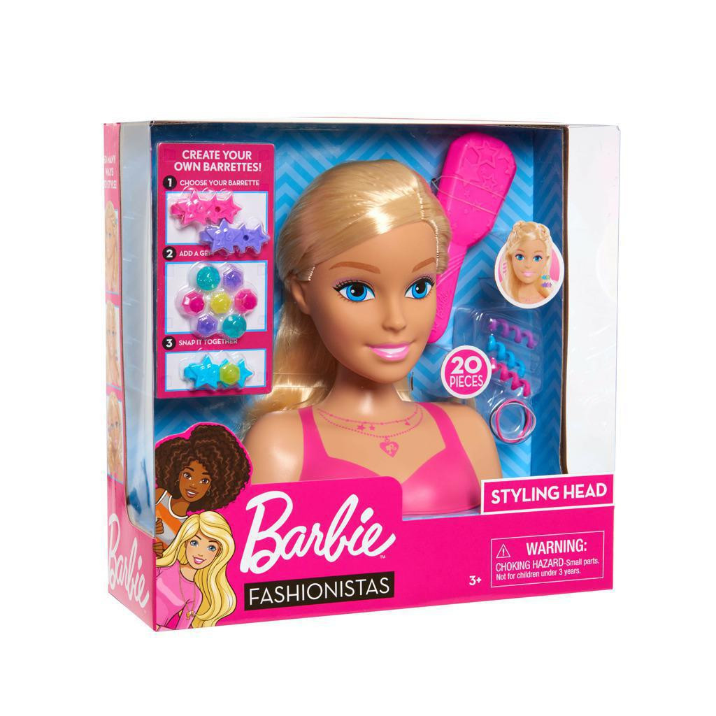 Just Play Barbie česací hlava - blonďatá