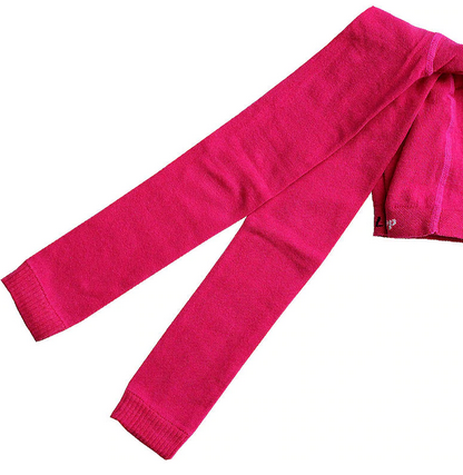Design Socks Dětské legíny jednobarevné Růžové