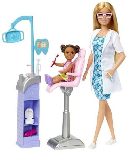 Mattel Barbie Povolání herní set s panenkou - zubařka blondýnka