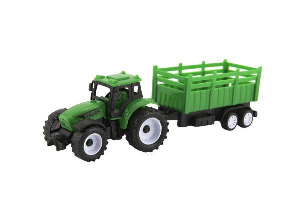 Teddies Traktor s vlekem 21 cm na volný chod