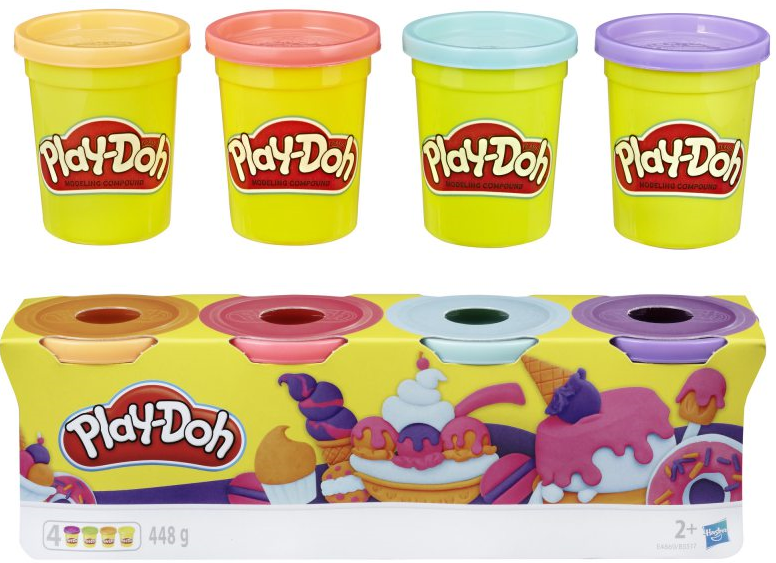 Hasbro Play Doh 4 kelímky dobroty