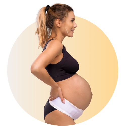 Carriwell Těhotenský nastavitelný podpůrný pás pod bříško - BÍLÝ