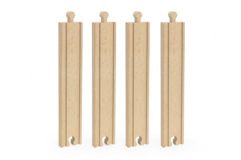 Dřevěné koleje střední rovné 4 kusy