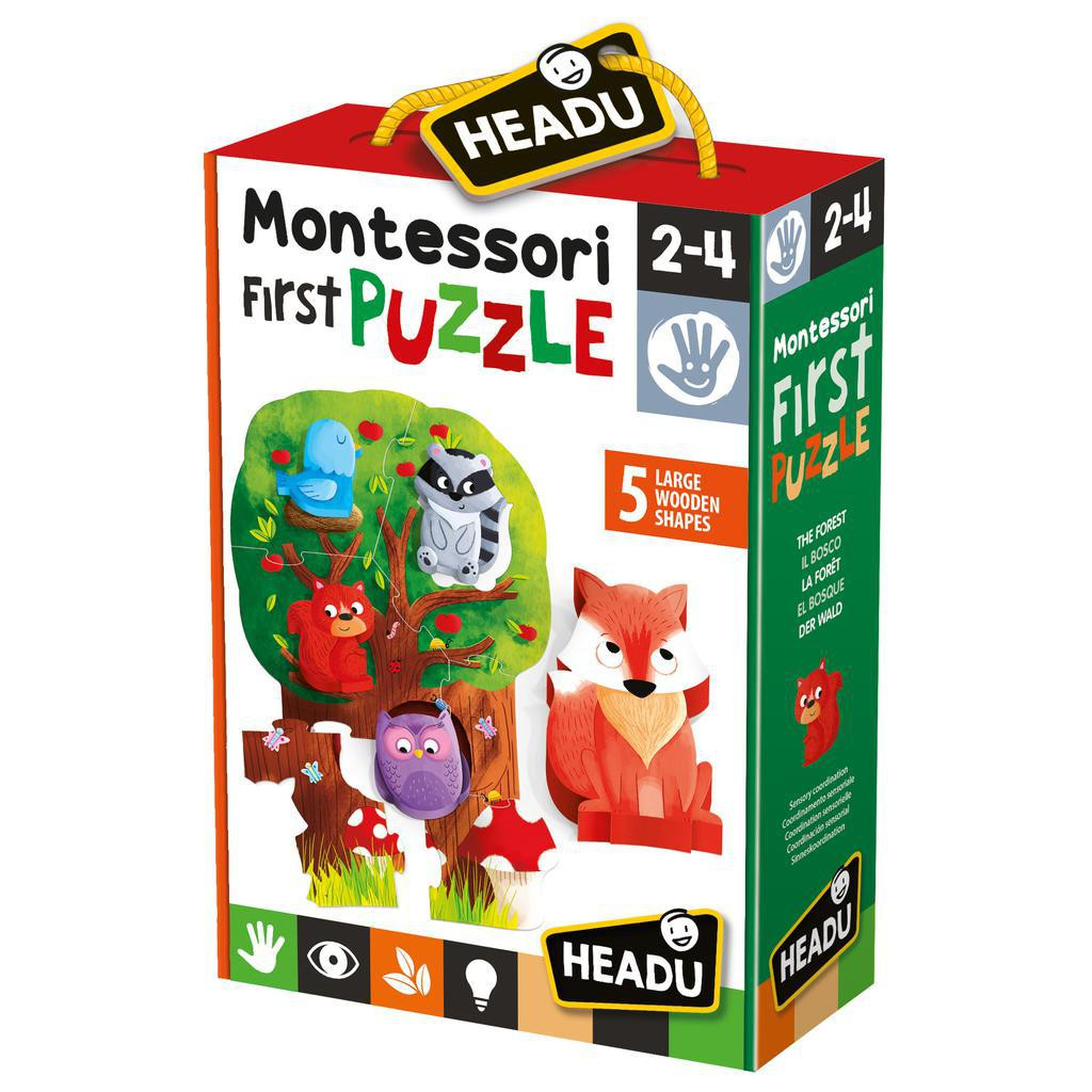 Headu HEADU: Montessori Moje první puzzle - Les