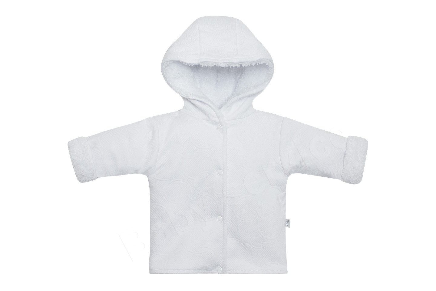 Baby Service Kabátek s kapucí wellsoft Bílá kolečka