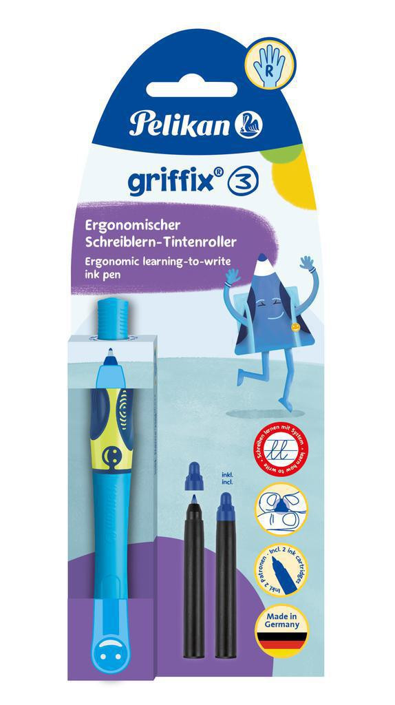 Pelikan Inkoustový roller pro praváky, Griffix 3 Modrá