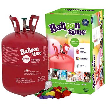 Balloon Time Hélium na 30 balónků + 30 barevných balónků sada