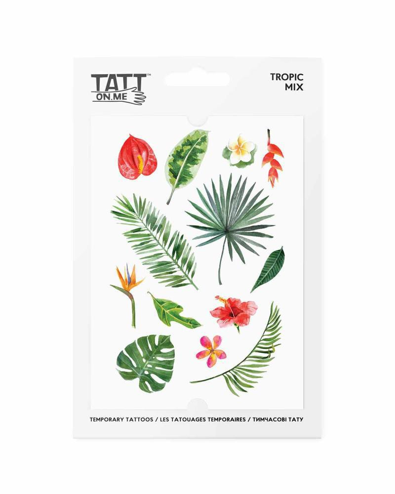 TATTonMe Voděodolné dočasné tetovačky Tropické rostliny
