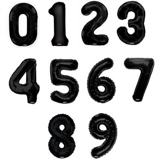 Kaleidoscope Nafukovací číslice černá 86 cm
