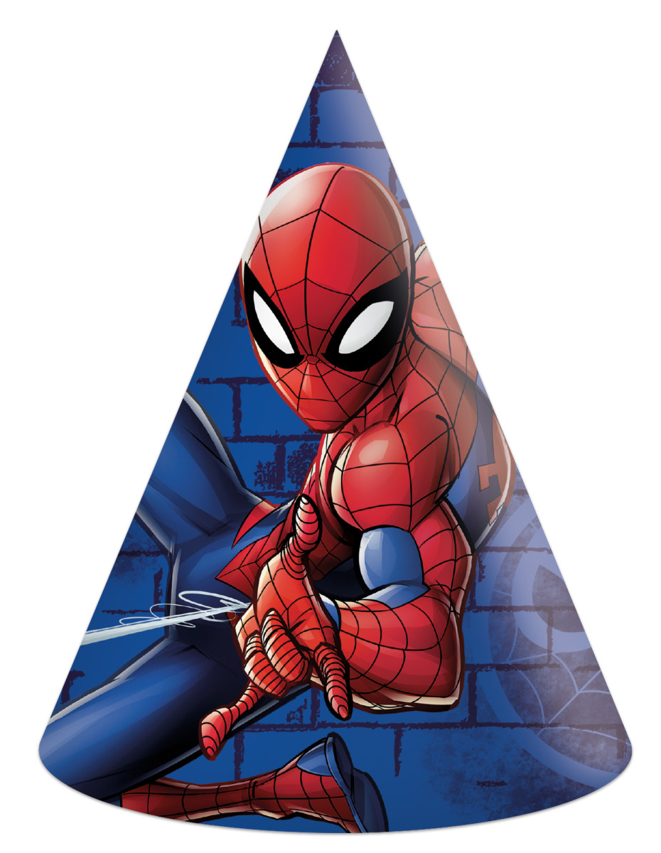 Procos Čepičky papírové Spiderman 6 ks