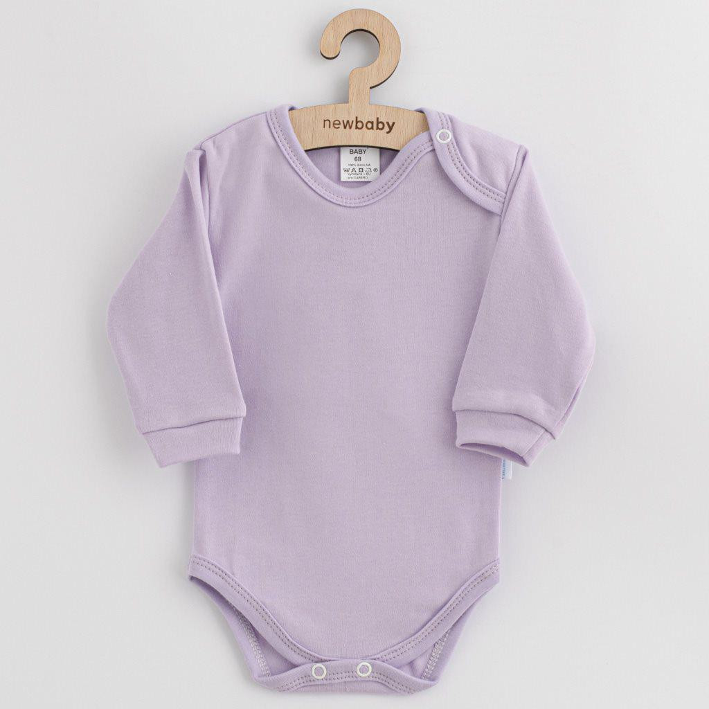 NEW BABY Kojenecké bavlněné body New Baby Casually dressed fialová