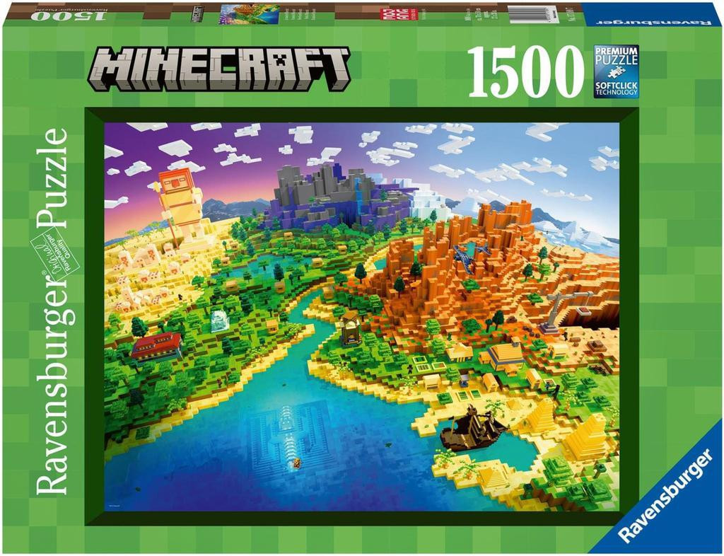 Ravensburger Minecraft: Svět Minecraftu 1500 dílků