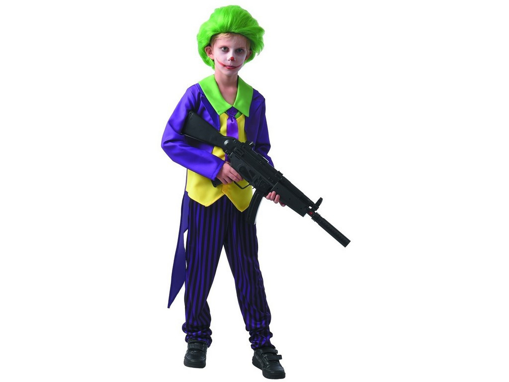 MADE Kostým na karneval - šílený klaun, 120 - 130 cm