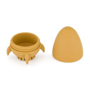 Hračka silikonová do vody s kartáčkem Splashy Rocket 6 m+ Petite&Mars