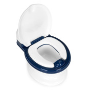 Dětský nočník ve tvaru toalety s vyjímatelnou nádobou a se štětkou 