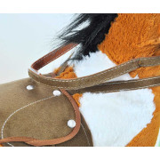 Houpací koník s melodií Milly Mally Jurášek světle hnědý