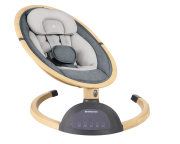 Houpací lehátko elektrické Ashlee Dark Grey KikkaBoo