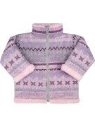 Zimní kojenecký kabátek se stojáčkem Baby Service Etnik zima růžový