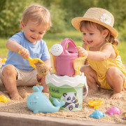 Recyklovaná pastelová sada na písek malá - les s konvičkou Androni