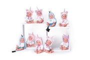 Jednorožec bílý Antonio Juan - realistická panenka miminko - 21 cm