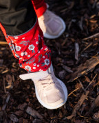 Softshellové kalhoty dětské Berušky červené Wamu