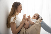Dětská osuška s kapucí Maxi print 100 x 100 cm Babymatex