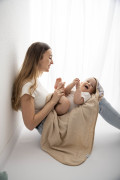 Dětská osuška s kapucí Maxi print 100 x 100 cm Babymatex