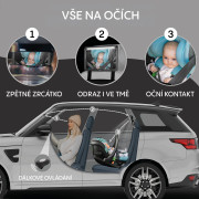 Zrcátko s LED osvětlením Deluxe, Black