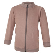 Mikina hřejivá rozepínací hnědá Little Angel 