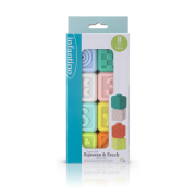 Kostky Squeeze & Stack 8 ks Infantino