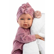 New born realistická panenka miminko se zvuky a měkkým látkovým tělem 74118 42 cm Llorens