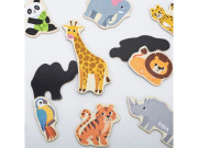 Dřevěné magnety 20 ks divoká zvířátka Viga