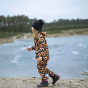 Dětská softshellová bunda Duo Slunečnice černá Esito