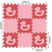 Pěnové puzzle podlahové s kačenkami 30 x 30 cm, 9 ks